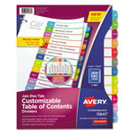 Avery Customizable TOC Ready Index Multicolor Dividers, Jan-Dec, Letter orginal image