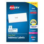 Avery Easy Peel White Address Labels w/ Sure Feed Technology, Laser Printers, 1 x 2.63, White, 30/Sheet, 250 Sheets/Pack orginal image