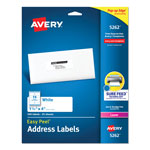 Avery Easy Peel White Address Labels w/ Sure Feed Technology, Laser Printers, 1.33 x 4, White, 14/Sheet, 25 Sheets/Pack orginal image