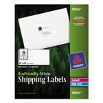 Avery EcoFriendly Mailing Labels, Inkjet/Laser Printers, 2 x 4, White, 10/Sheet, 25 Sheets/Pack orginal image