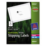 Avery EcoFriendly Mailing Labels, Inkjet/Laser Printers, 3.33 x 4, White, 6/Sheet, 100 Sheets/Pack orginal image