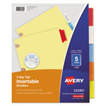 Avery Insertable Big Tab Dividers, 5-Tab, Letter orginal image