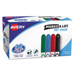 Avery MARKS A LOT Pen-Style Dry Erase Marker Value Pack, Medium Chisel Tip, Assorted Colors, 24/Set orginal image