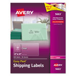 Avery Matte Clear Easy Peel Mailing Labels w/ Sure Feed Technology, Laser Printers, 2 x 4, Clear, 10/Sheet, 50 Sheets/Box orginal image