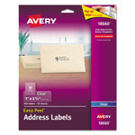 Avery Matte Clear Easy Peel Mailing Labels w/ Sure Feed Technology, Inkjet Printers, 1 x 2.63, Clear, 30/Sheet, 10 Sheets/Pack orginal image
