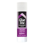 Avery Permanent Glue Stic, 1.27 oz, Applies Purple, Dries Clear orginal image
