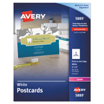 Avery Postcards, Color Laser Printing, 4 x 6, Uncoated White, 2 Cards/Sheet, 80/Box orginal image
