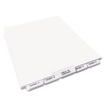 Avery Preprinted Legal Exhibit Bottom Tab Index Dividers, Avery Style, 27-Tab, Exhibit A to Exhibit Z, 11 x 8.5, White, 1 Set orginal image