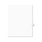 Avery Preprinted Legal Exhibit Side Tab Index Dividers, Avery Style, 26-Tab, Q, 11 x 8.5, White, 25/Pack orginal image
