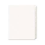 Avery Preprinted Legal Exhibit Side Tab Index Dividers, Allstate Style, 26-Tab, A to Z, 11 x 8.5, White, 1 Set orginal image