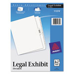 Avery Preprinted Legal Exhibit Side Tab Index Dividers, Avery Style, 27-Tab, A to Z, 11 x 8.5, White, 1 Set orginal image