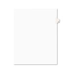 Avery Preprinted Legal Exhibit Side Tab Index Dividers, Avery Style, 10-Tab, 5, 11 x 8.5, White, 25/Pack orginal image
