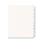 Avery Preprinted Legal Exhibit Side Tab Index Dividers, Allstate Style, 10-Tab, I to X, 11 x 8.5, White, 1 Set orginal image