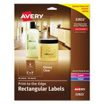 Avery Print-to-the-Edge Labels w/ Sure Feed & Easy Peel, 2 x 3, Glossy Clear, 80/Pack orginal image