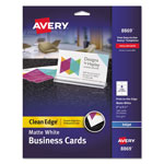 Avery Print-to-the-Edge True Print Business Cards, Inkjet, 2x3 1/2, Wht, 160/Pk orginal image
