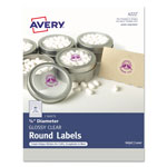Avery Printable Self-Adhesive Permanent ID Labels w/Sure Feed, 3/4