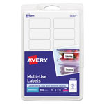 Avery Removable Multi-Use Labels, Inkjet/Laser Printers, 0.75 x 1.5, White, 14/Sheet, 36 Sheets/Pack orginal image