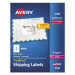 Avery Shipping Labels w/ TrueBlock Technology, Laser Printers, 3.5 x 5, White, 4/Sheet, 100 Sheets/Box orginal image