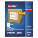 Avery Shipping Labels with TrueBlock Technology, Inkjet Printers, 8.5 x 11, White, 100/Box orginal image