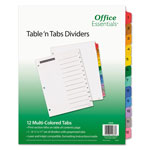 Avery Table 'n Tabs Dividers, 12-Tab, 1 to 12, 11 x 8.5, White, 1 Set orginal image