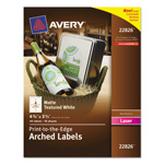 Avery Textured Arched Easy Peel Labels orginal image