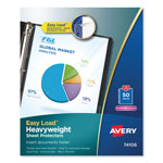 Avery Top-Load Poly Sheet Protectors, Heavy Gauge, Letter, Diamond Clear, 50/Box orginal image