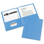 Avery Two-Pocket Folder, 40-Sheet Capacity, Light Blue, 25/Box orginal image