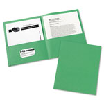 Avery Two-Pocket Folder, 40-Sheet Capacity, Green, 25/Box orginal image
