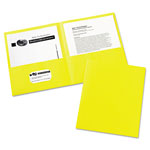 Avery Two-Pocket Folder, 40-Sheet Capacity, Yellow, 25/Box orginal image