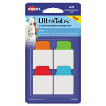 Avery Ultra Tabs Repositionable Mini Tabs, 1/5-Cut Tabs, Assorted Primary Colors, 1