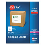 Avery White Shipping Labels-Bulk Packs, Inkjet/Laser Printers, 8.5 x 11, White, 250/Box orginal image