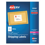 Avery White Shipping Labels-Bulk Packs, Inkjet/Laser Printers, 3.33 x 4, White, 6/Sheet, 250 Sheets/Box orginal image