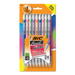 Bic Xtra-Sparkle Mechanical Pencil, 0.7 mm, HB (#2.5), Black Lead, Assorted Barrel Colors, 24/Pack orginal image