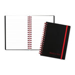 Black N' Red Twin Wire Poly Cover Notebook, Wide/Legal Rule, Black Cover, 5.88 x 4.13, 70 Sheets orginal image