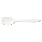 Boardwalk Mediumweight Polypropylene Cutlery, Spork, White, 1000/Carton orginal image