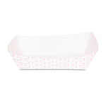 Boardwalk Paper Food Baskets, 5lb Capacity, Red/White, 500/Carton orginal image