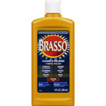 Brasso® Metal Polish, Liquid, 8 fl oz (0.3 quart), Bottle, Tan orginal image