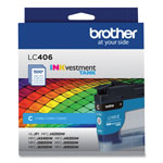 Brother LC406CS INKvestment Ink, 1,500 Page-Yield, Cyan orginal image