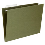 Business Source Hanging Folder, 1/3 Tab Cut, Letter, Standard Green orginal image