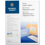 Business Source Labels, Mailing, Laser, 2" x 4", 2500 Pack, White orginal image