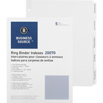 Business Source Wide Index Tabs, White orginal image
