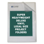 C-Line Deluxe Vinyl Project Folders, Legal Size, Clear, 50/Box orginal image