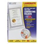 C-Line Quick Cover Laminating Pockets, 12 mil, 9.13
