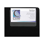 C-Line Self-Adhesive Business Card Holders, Top Load, 2 x 3 1/2, Clear, 10/Pack orginal image