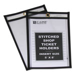 C-Line Shop Ticket Holders, Stitched, Both Sides Clear, 25 Sheets, 5 x 8, 25/Box orginal image