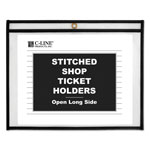 C-Line Shop Ticket Holders, Stitched, Sides Clear, 50 Sheets, 11 x 8 1/2, 25/Box orginal image