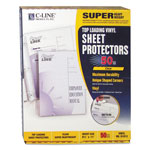 C-Line Super Heavyweight Vinyl Sheet Protectors, Clear, 2 Sheets, 11 x 8 1/2, 50/BX orginal image