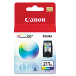 Canon 2975B001 (CL-211XL) High-Yield Ink, 349 Page-Yield, Tri-Color orginal image