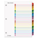 Cardinal OneStep Printable Table of Contents and Dividers, 31-Tab, 1 to 31, 11 x 8.5, White, 1 Set orginal image