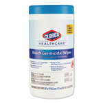 Clorox Bleach Germicidal Wipes, 6 x 5, Unscented, 150/Canister orginal image